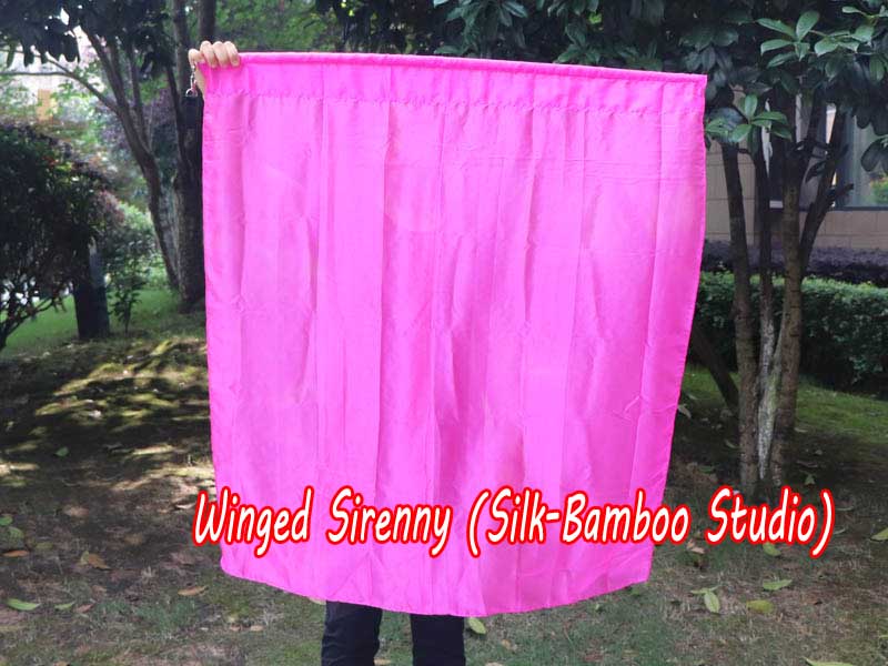 spinning silk flag poi 103cm (40") for Worship & Praise, pink