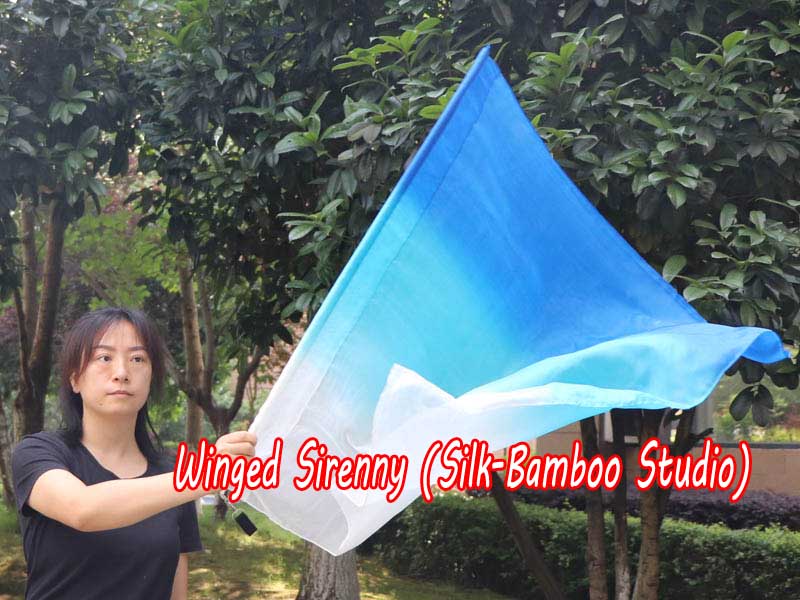 spinning silk flag poi 103cm (40") for Worship & Praise, Royalty B