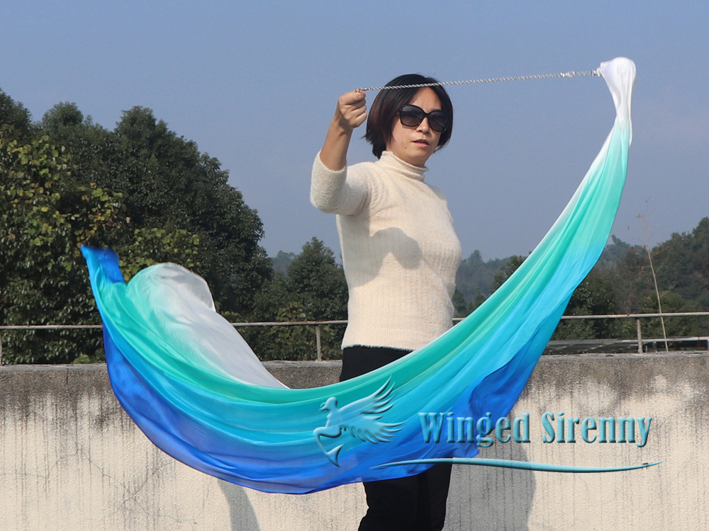 1 Piece Seacoast 1.8m (70") dance silk veil poi