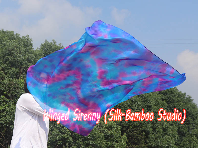 1 Piece 130 cm (51") prophetic silk worship flex flag, Mermaid Dream