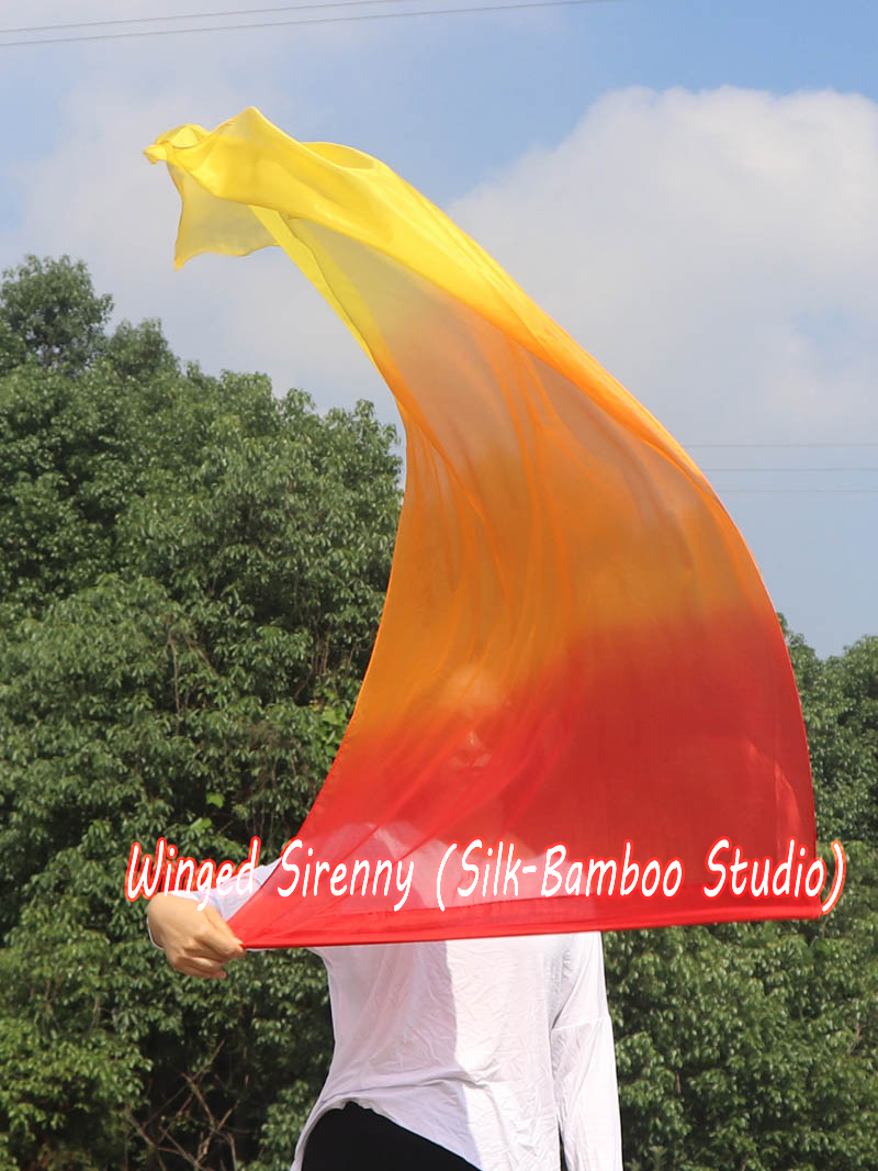 1 Piece 130 cm (51") prophetic silk worship flex flag, Fire
