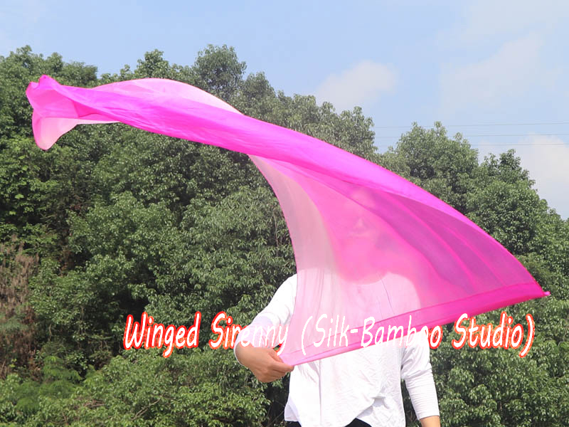 1 Piece 130 cm (51") prophetic silk worship flex flag, pink fading