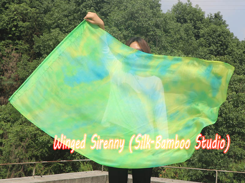 1 Piece 130 cm (51") prophetic silk worship flex flag, Breeze
