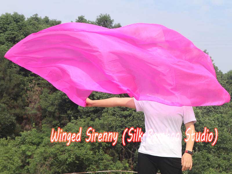 1 Piece 222 cm (88") prophetic silk worship flex flag, pink
