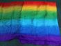 Tela de seda 100% Arco iris