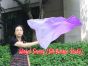 Seda Poi bandera de adoración 103 cm * 88 cm, violeta degradado B