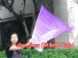 Seda Poi bandera de adoración 103 cm * 88 cm, violeta degradado B