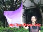 Seda Poi bandera de adoración 103 cm * 88 cm, violeta degradado B