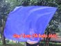 Seda Poi bandera de adoración 103 cm * 88 cm, azul