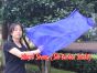 Seda Poi bandera de adoración 103 cm * 88 cm, azul