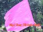 Seda Poi bandera de adoración 103 cm * 88 cm, rosado