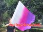 Seda Poi bandera de adoración 103 cm * 88 cm, blanco-rosado-violeta