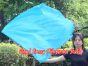 1 Stück 103 cm x 88 cm drehbarer Flaggen-Poi, türkis