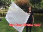 1 Stück 103 cm x 88 cm drehbarer Flaggen-Poi, weiß