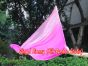 1 Stück 129 cm x 88 cm drehbarer Flaggen-Poi, farbverlauf rosa B