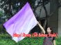 Seda Poi bandera de adoración 129 cm * 88 cm, violeta degradado B