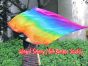 1 Stück 129 cm x 88 cm drehbarer Flaggen-Poi, Regenbogen+ B