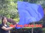 1 Stück 129 cm x 88 cm drehbarer Flaggen-Poi, blau
