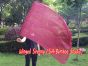 Seda Poi bandera de adoración 129 cm * 88 cm, burdeos
