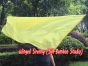 Seda Poi bandera de adoración 129 cm * 88 cm, amarillo