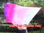Seda Poi bandera de adoración 129 cm * 88 cm, blanco-rosado-violeta