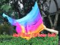 Seda Poi bandera de adoración 174cm x 88cm, Iridiscencia B