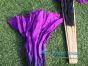 Pareja abanicos cortos de seda negro-violeta, 10cm seda