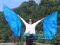 1 par de alas de ángel de seda de 180 cm (71"), Luna Azul