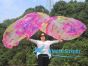 1 Paar 180 cm (71") halbkreisförmige Engelsflügel aus Seide,Pfingstrosen