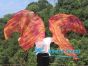 1 pair 180 cm (71") half circle prophetic angel wing silk flags, Copper 