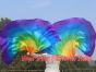 1 par de alas de ángel de seda de 180 cm (71"), Arco iris
