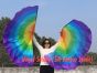 1 par de alas de ángel de seda de 180 cm (71"), Arco iris