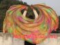 Velo de seda danza del vientre Otoño tie-dye