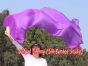 1 pair 1.8m (71") purple belly dance silk fan veils
