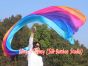 Velo poi de seda para danza del vientre Iridiscencia 2.7m*0.9m