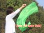 Velo poi de seda para danza del vientre verde 1.35m*0.6m
