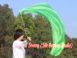 Velo poi de seda para danza del vientre verde 1.35m*0.6m