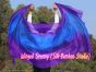 Velo de seda danza del vientre violeta-azul-violeta