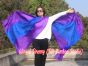 Velo de seda danza del vientre violeta-azul-violeta