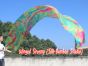 Spring 6 Mommes colorful silk billow worship banner
