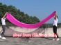 pink 6 Mommes colorful silk billow worship banner