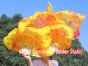 1 pair 1.1m (43") Flame silk fan veils for kids