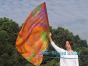 Seda Poi bandera de adoración 103 cm * 88 cm, Otoño