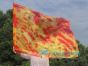 130 cm bandera de seda de adoración profética flexible, Llama