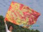 130 cm bandera de seda de adoración profética flexible, Llama