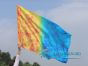 130 cm bandera de seda de adoración profética flexible, Fuego y hielo