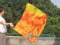 Seda Poi bandera de adoración 81 cm x 64 cm, Llama