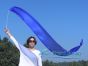 Heraldos de seda azul 2.5m*0.3m