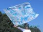 130 cm Tanzflagge Anbetungsfahne mit flexiblem Stab, Eis