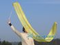 1 piece yellow 2.5m (98") silk worship streamer